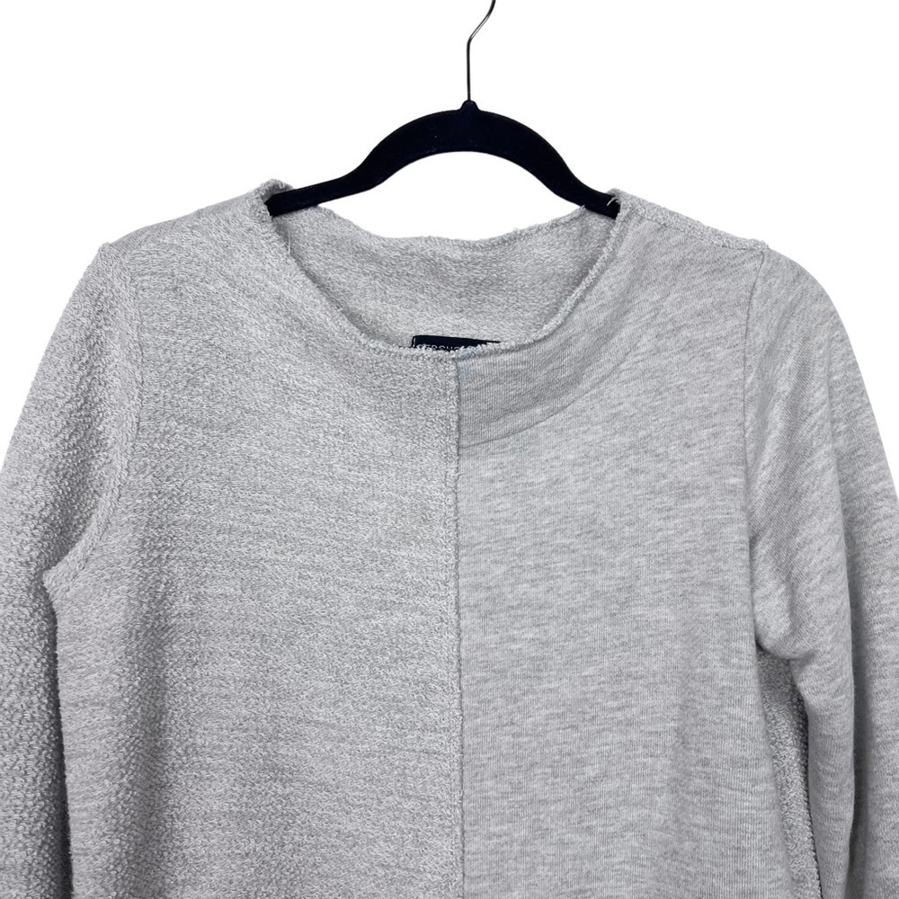 Gershon Bram Gray French Terry Patchwork Dress Sm… - image 3